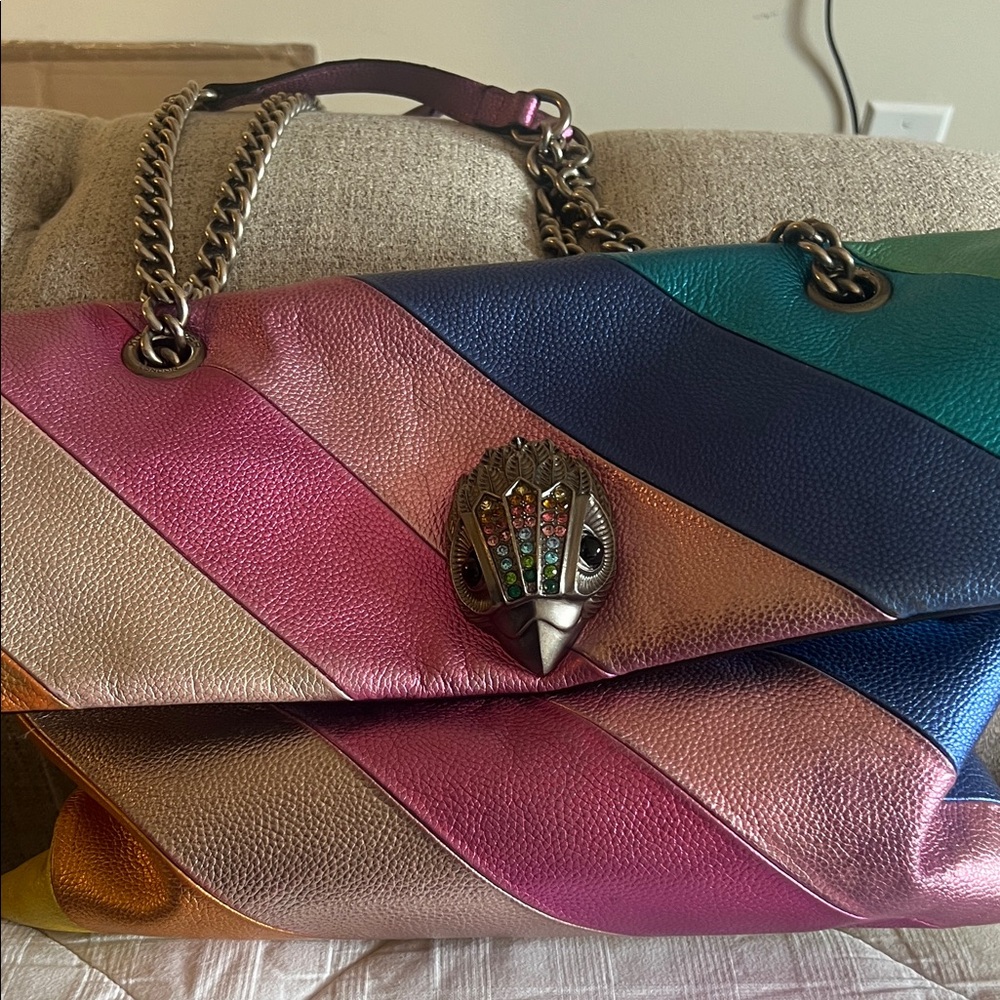 Multicolor Striped Women's Bag